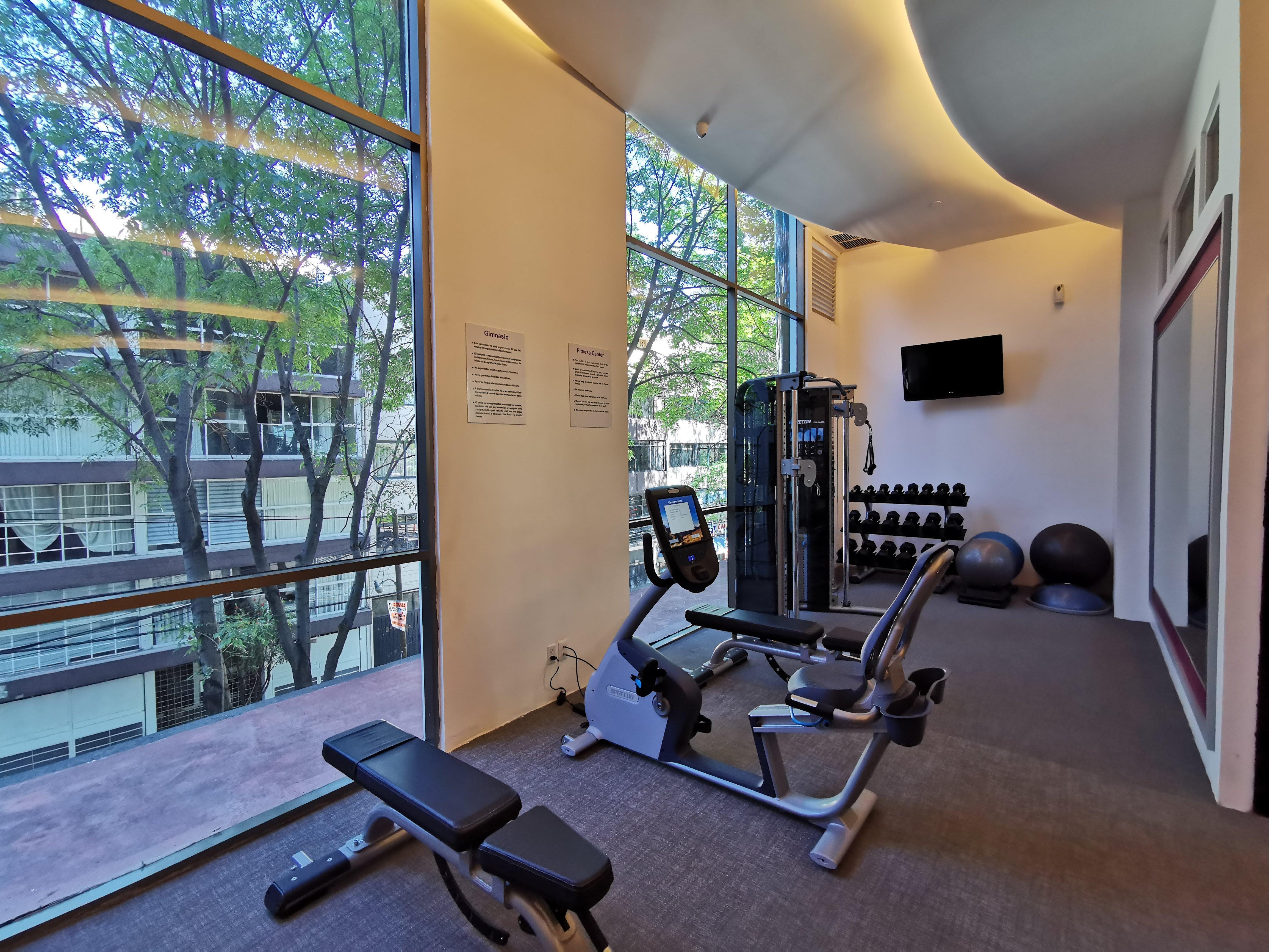 Belair Unique Mexico City Wtc, Trademark By Wyndham Exterior foto The gym at the hotel